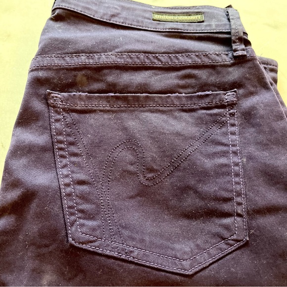 BNWOT CoH POISON (PURPLE) THOMPSON MEDIUM RISE CROPPED SKINNY JEANS - Picture 15 of 15